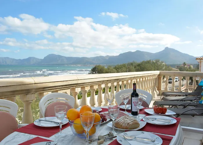 Mallorca Beach Front Line Apartment Up To 6