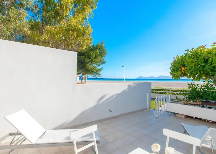 Apartment Oiza Sand Castles 23 At Alcudia Beach, Wifi And Aircon