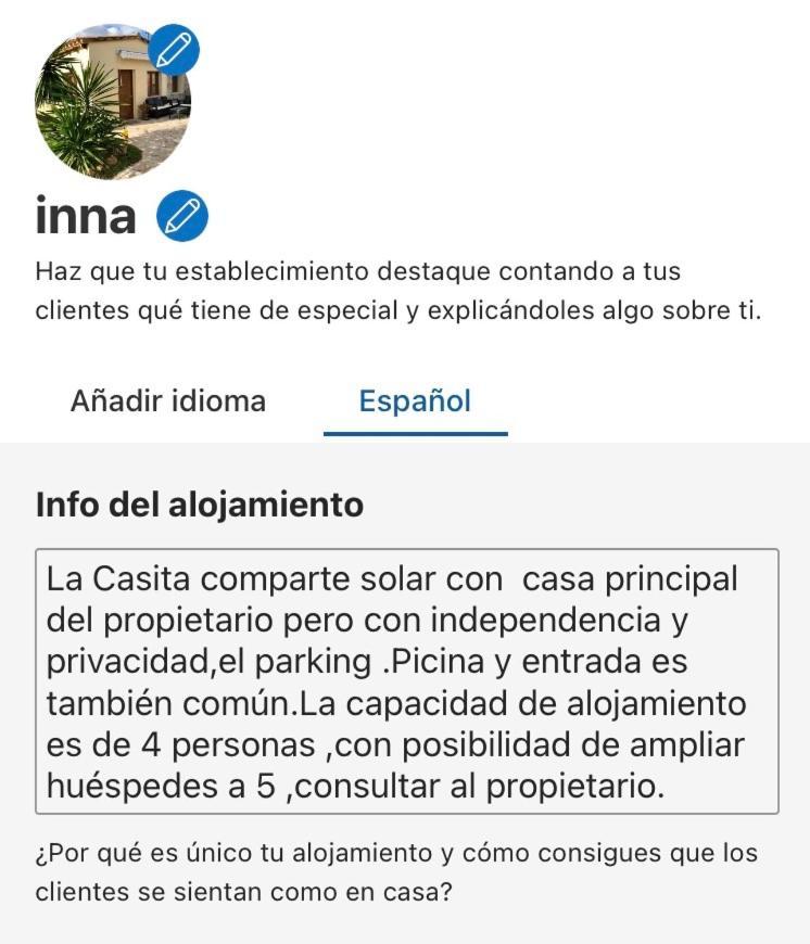 Сasa de vacaciones Mi Casita