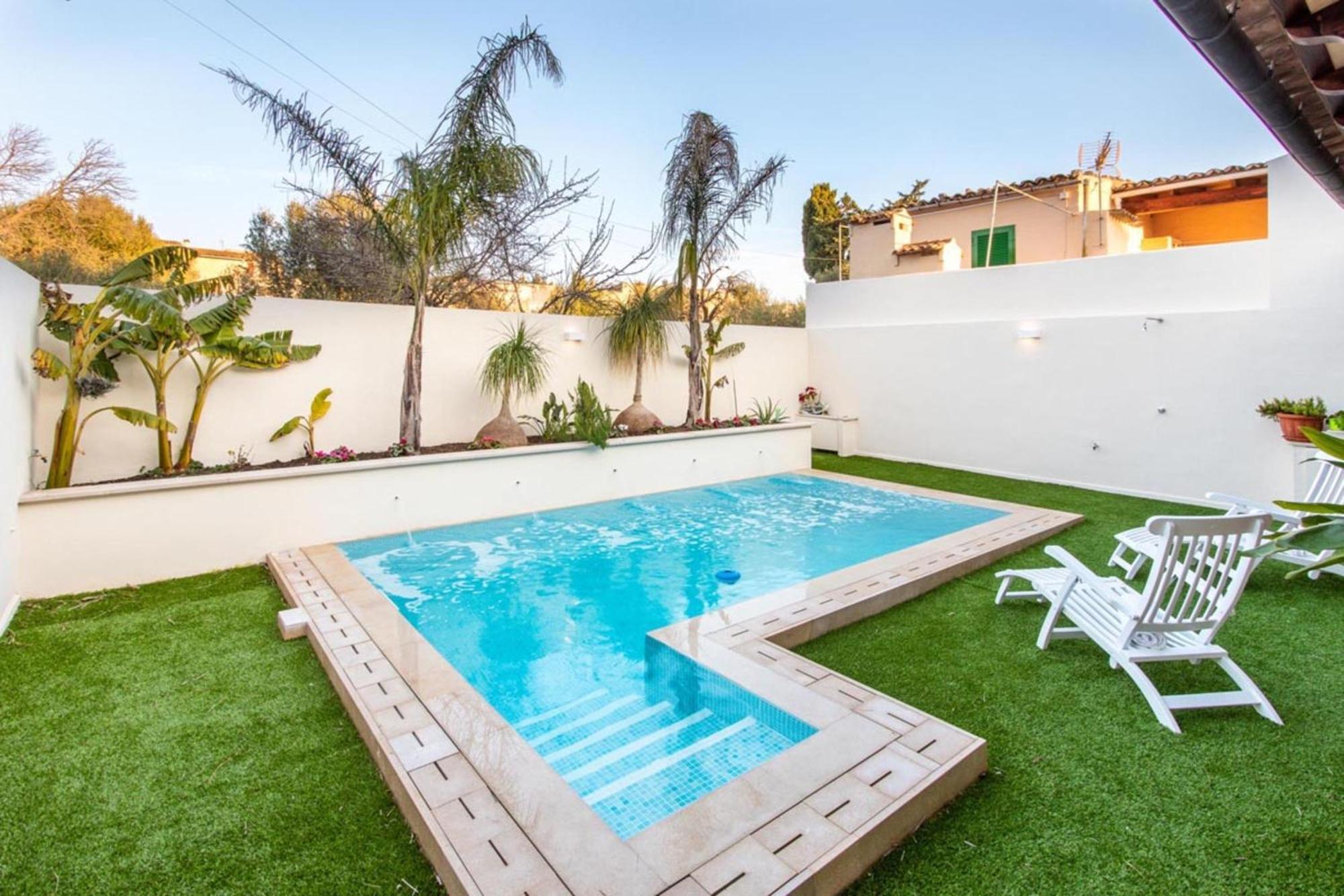 Villa Beautiful Mallorca 3 Bedrooms Townhouse Memories Walking Distance To Town Square Private Pool Consell