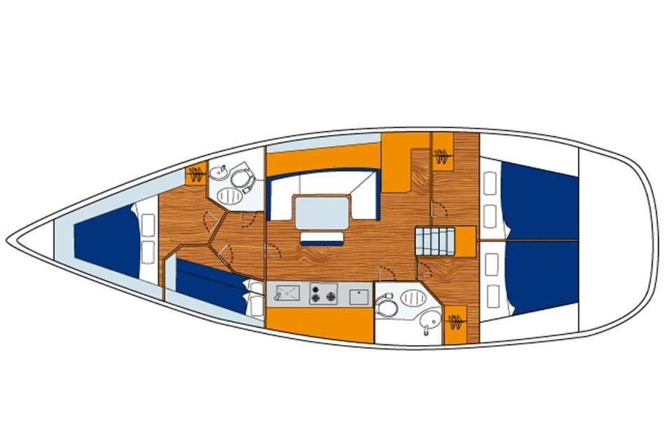 Velero Beneteau Cyclades 43.4 Hotel en barco *