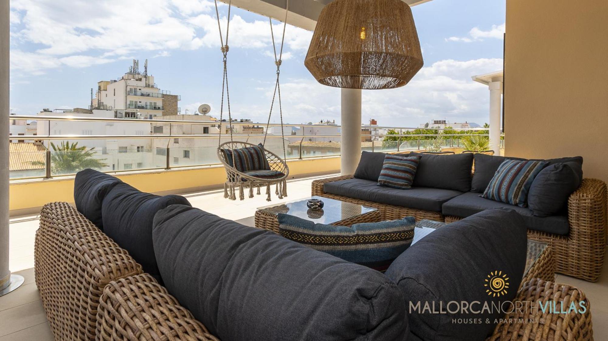 Apartamento Cala Ventura Espectacular Atico Con Vistas Puerto Pollensa